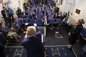 This is a thumbnail for the post White House coronavirus briefings: How much is must-see TV?