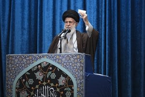 This is a thumbnail for the post 'You are lying': Iran's top leader slams U.S. in rare appearance