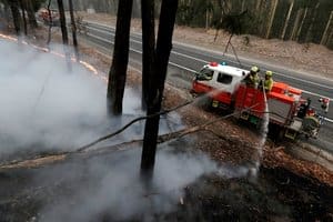 Cooler temperatures and rain take edge off Australian wildfires