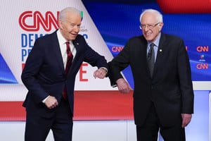 This is a thumbnail for the post No longer rivals: Sanders endorses Biden for president