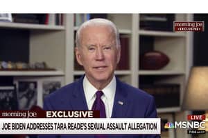 This is a thumbnail for the post As Biden denies assault allegation, Democrats wrestle with hypocrisy charge